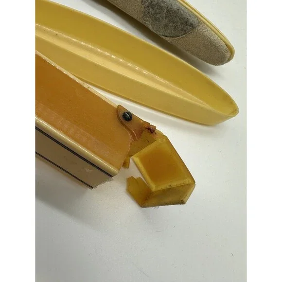 Vintage Celluloid Vanity Set Tray and Brushes Mirrors Perfume - Picture 6 of 16